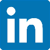 logo de linkedin sur fond rond